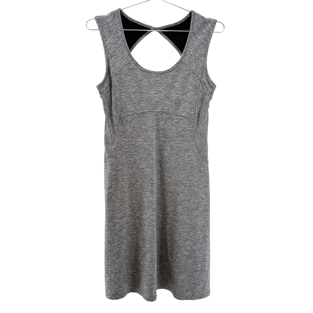 PRANA Jersey‎ Athleisure Casual Dress • Small • heather gray • Summer activewear
